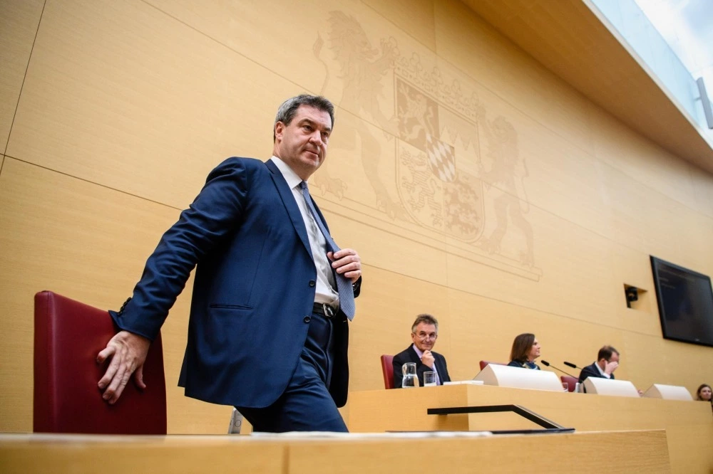 Kabinett Landtag — © Markus Söder (CSU), Ministerpräsident von Bayern im bayerischen Landtag. Foto: Matthias Balk