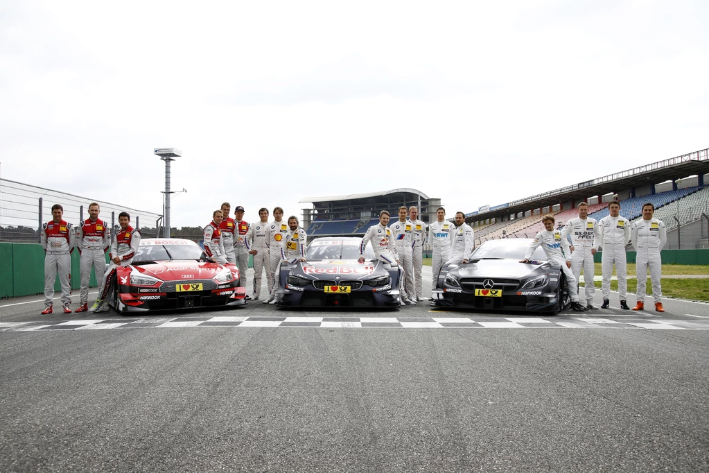 DTM Start Hockenheim 2017 alle Fahrer