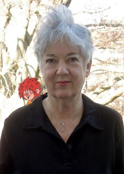 © Zeichnerin Barbara von Johnson mit «Pumuckl» auf der Schulter. Foto: www.artists-consultancy.com /Archiv